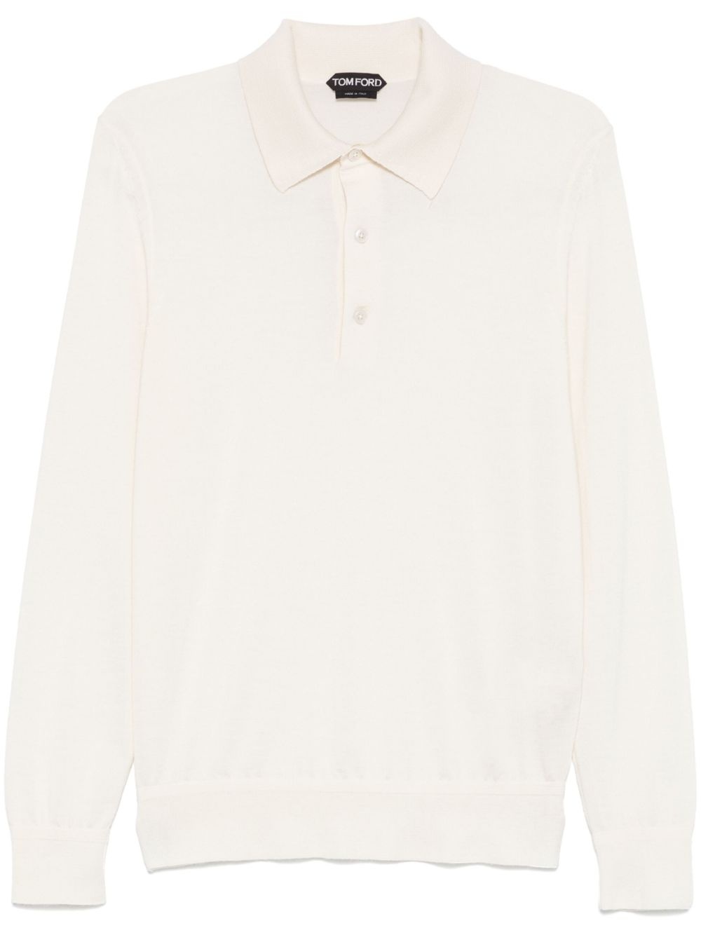 fine-knit polo shirt - 1