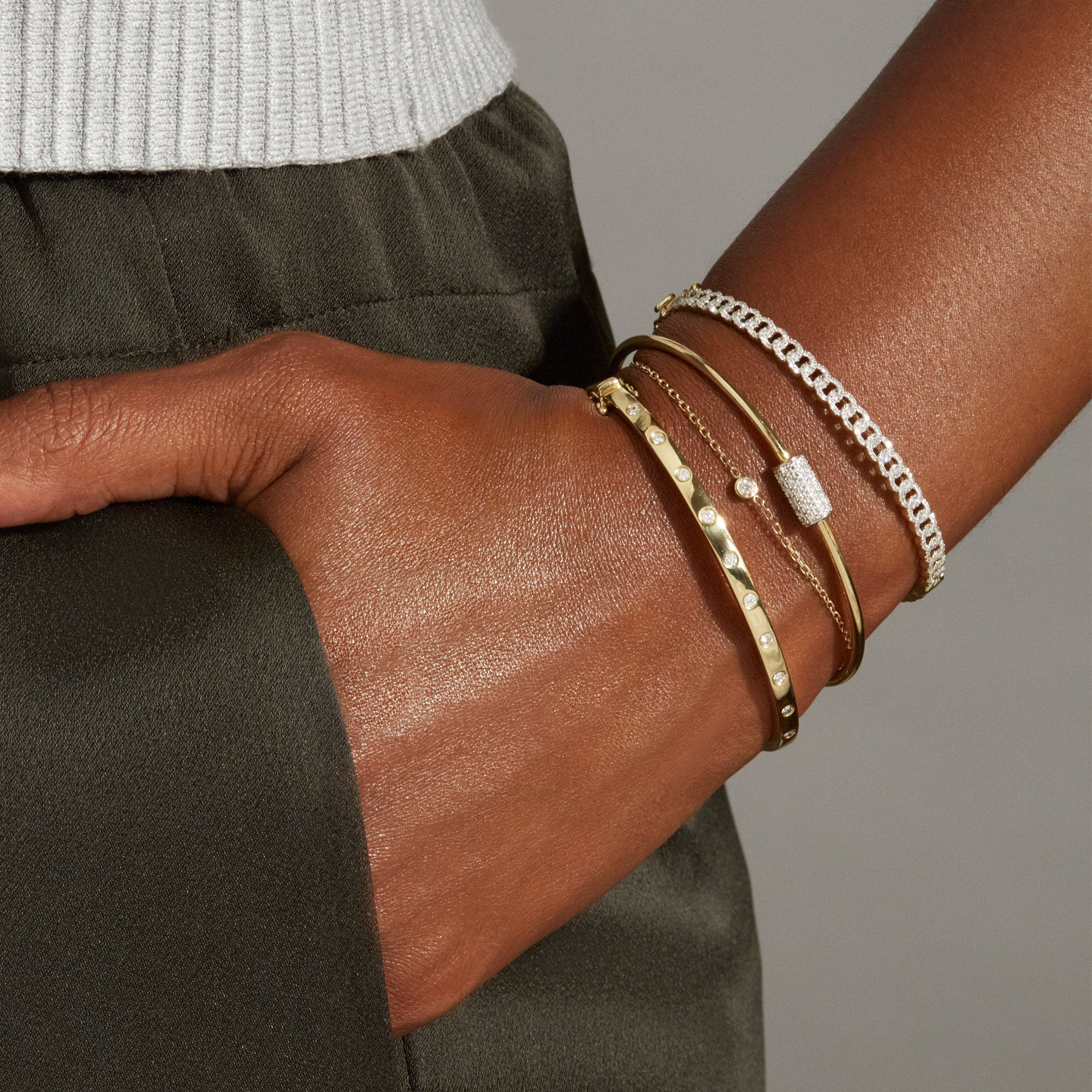 Goldie Lock Diamond Bracelet - 2