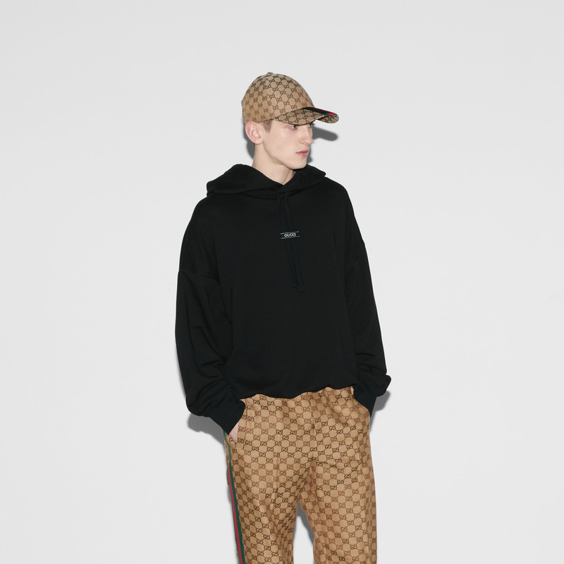 Cotton jersey hooded sweatshirt 3