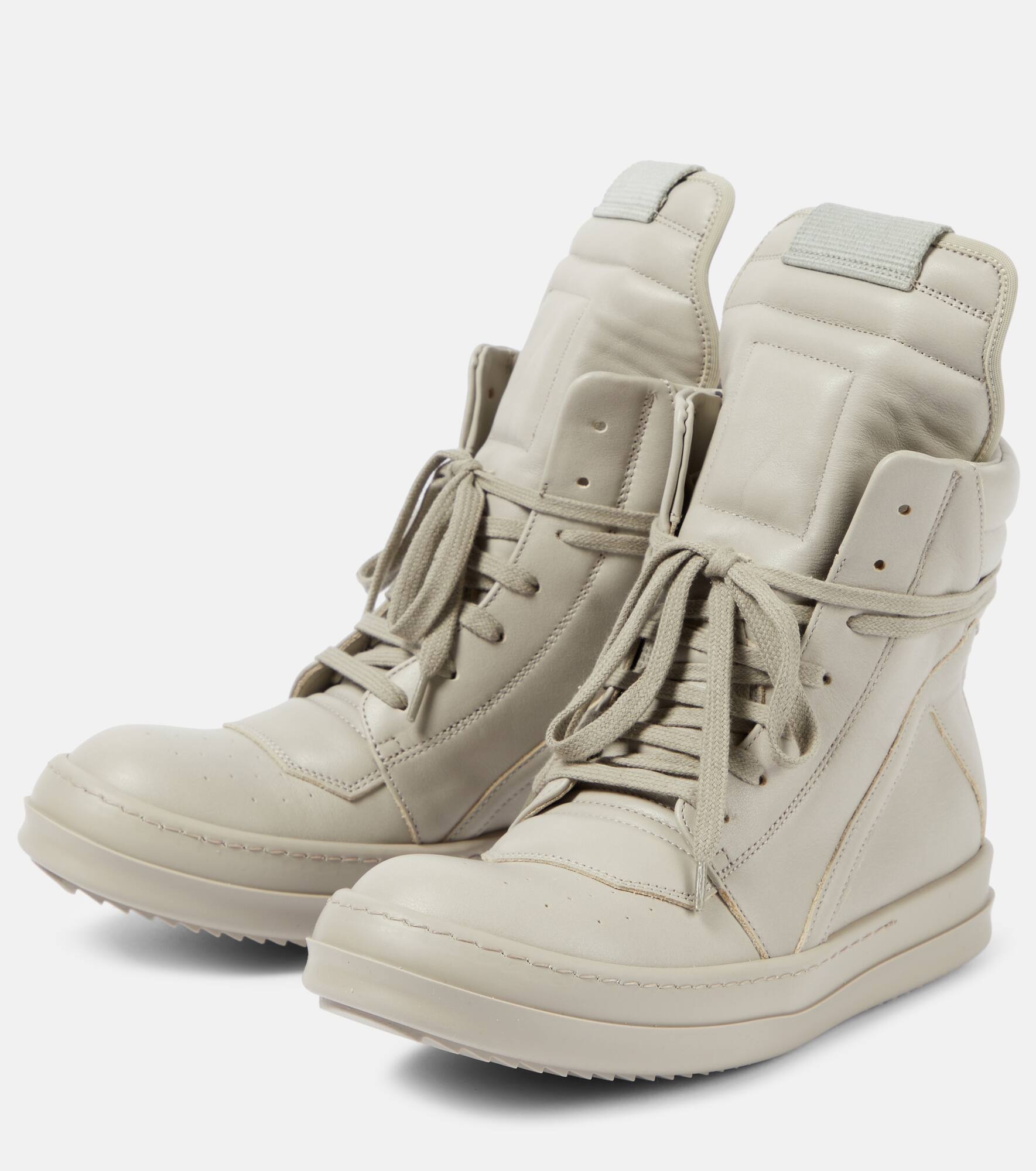Geobasket leather high-top sneakers - 4