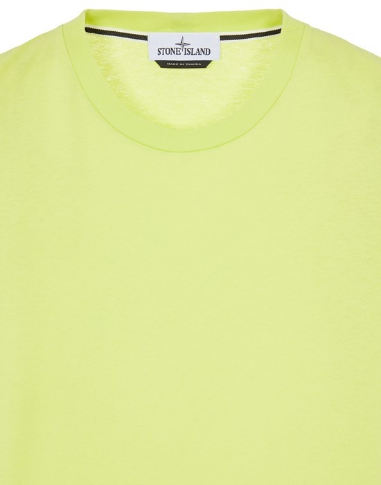 2NS84  30/1 COTTON JERSEY 'MICRO GRAPHICS THREE' PRINT_GARMENT DYED LEMON - 3