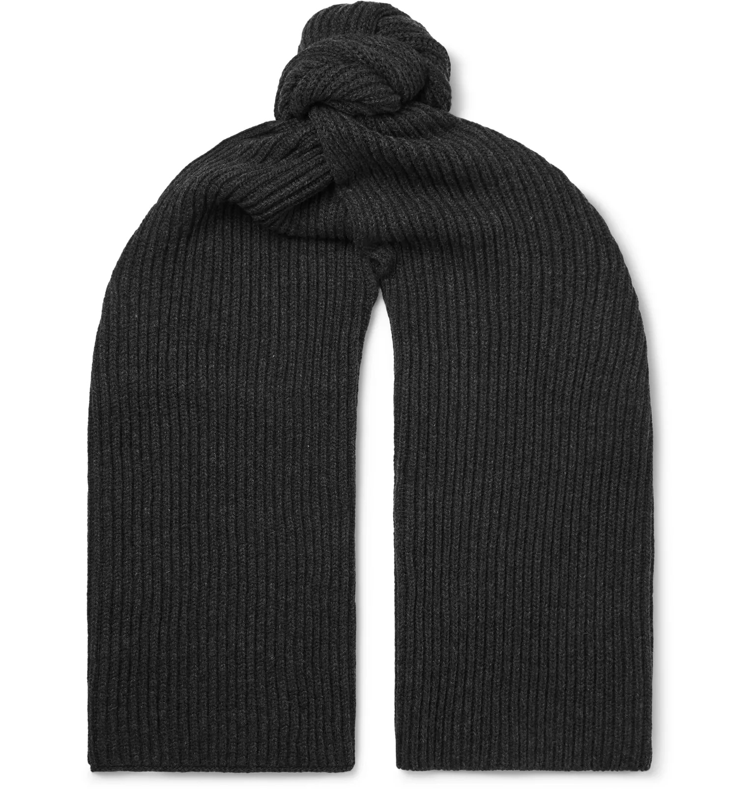 Ribbed Merino Wool and Cashmere-Blend Scarf - 4