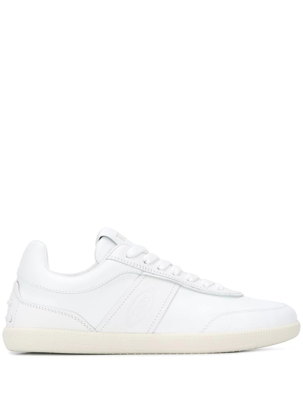 panelled low-top sneakers - 1