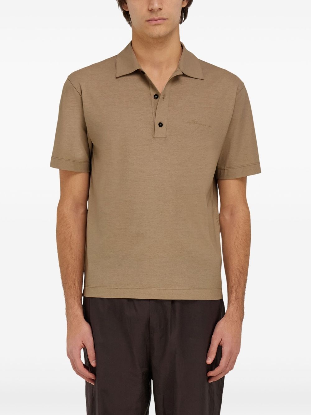 signature cotton polo shirt - 3