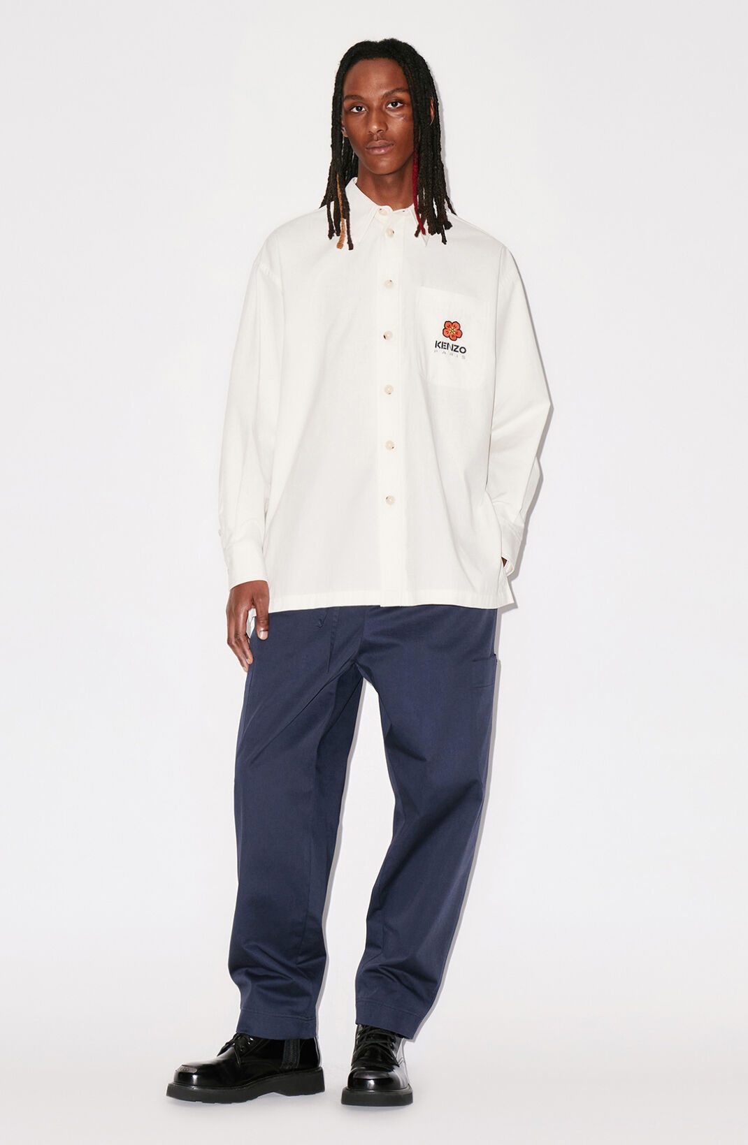 KENZO | BOKE FLOWER CREST OVERSIZED SHIRT シャツ KENZO 'BOKE FLOWER' Crest oversized shirt | REVERSIBLE