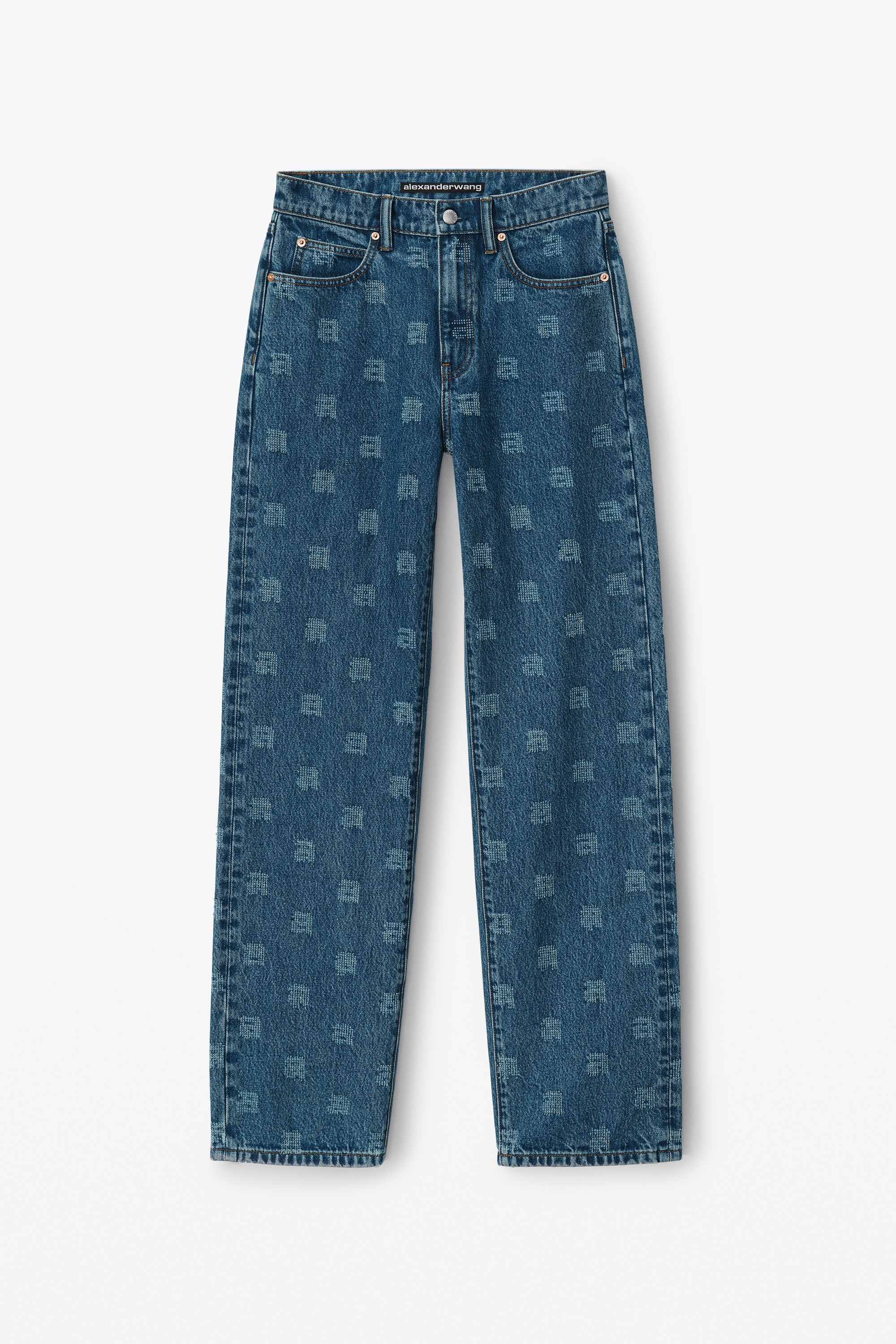 Ez Mid-rise Straight-leg Jean In Denim