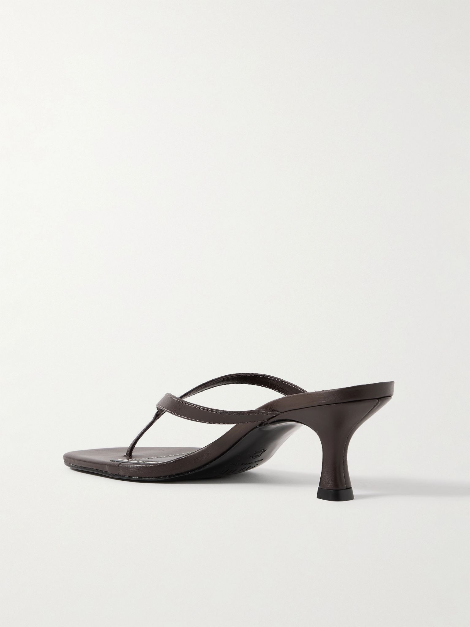 Freja leather sandals Dark brown - 3