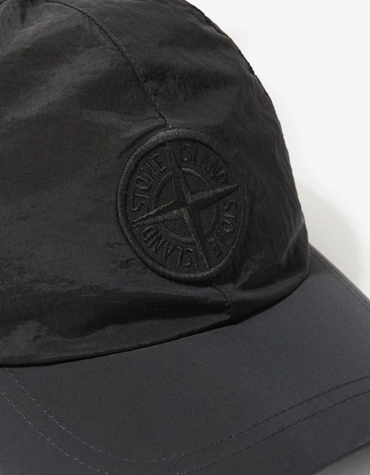 Stone Island Black Nylon Metal Cap - 3