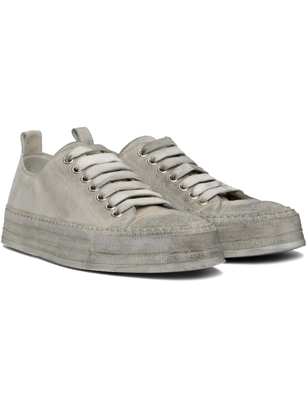 Gray Nono Low-Top Sneakers - 4