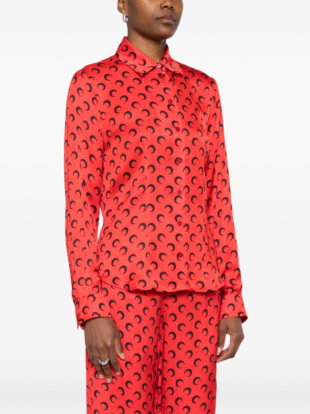 Crescent Moon-print shirt - 3