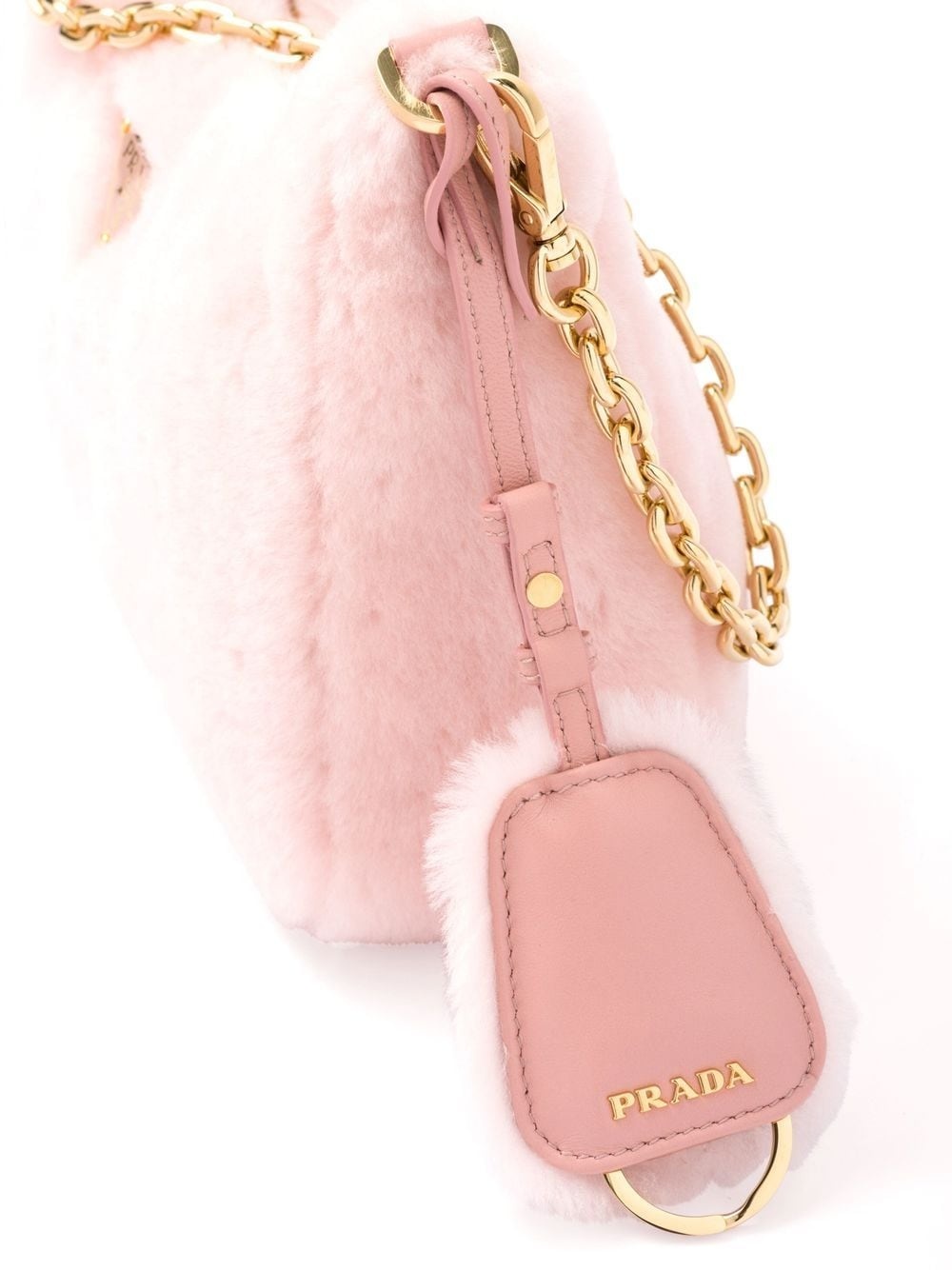 mini shearling shoulder bag - 4