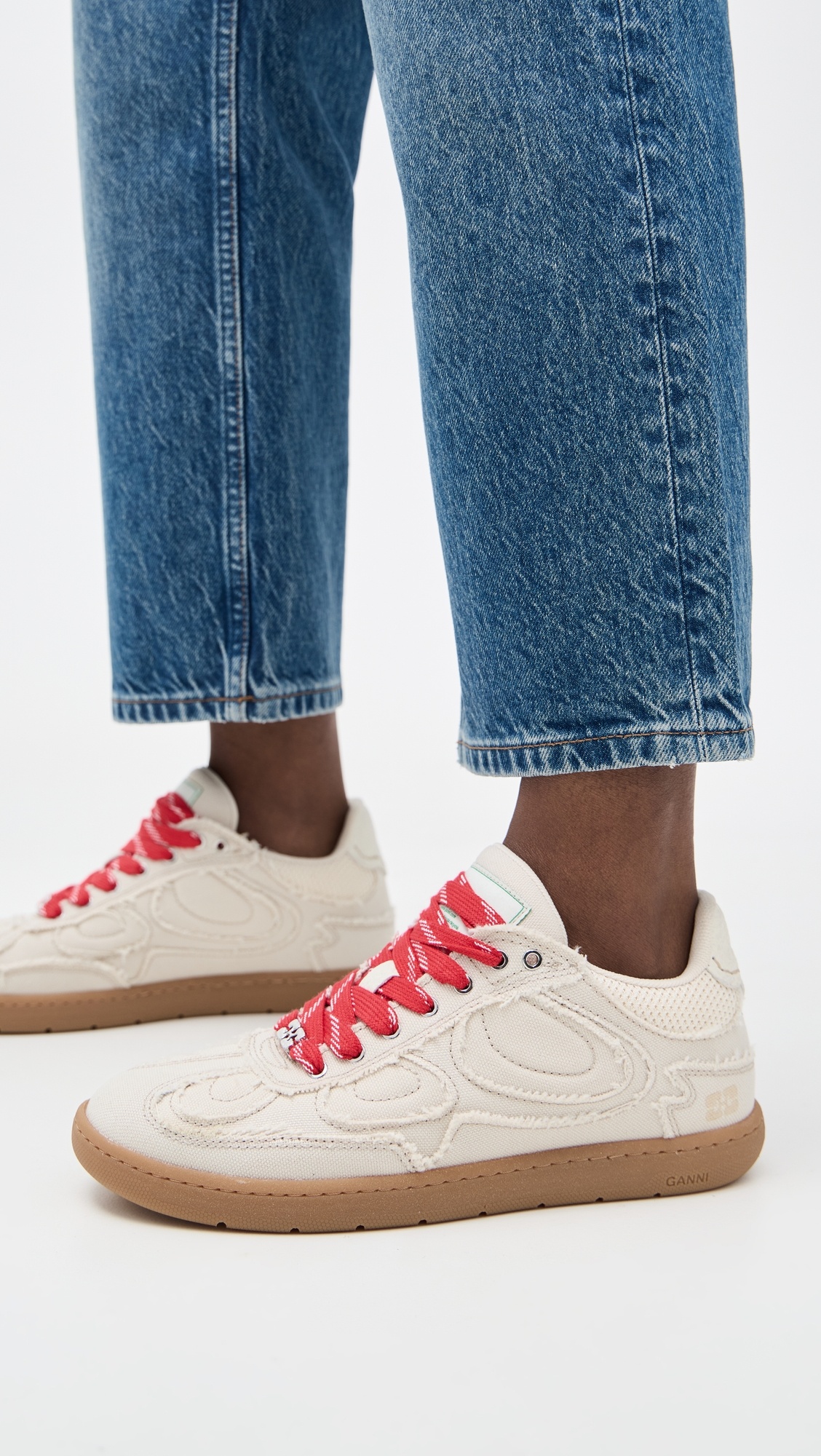 08 Canvas Raw Edge Sneakers - 2