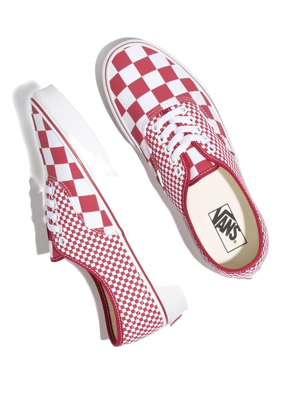 checkerboard-pattern sneakers - 3