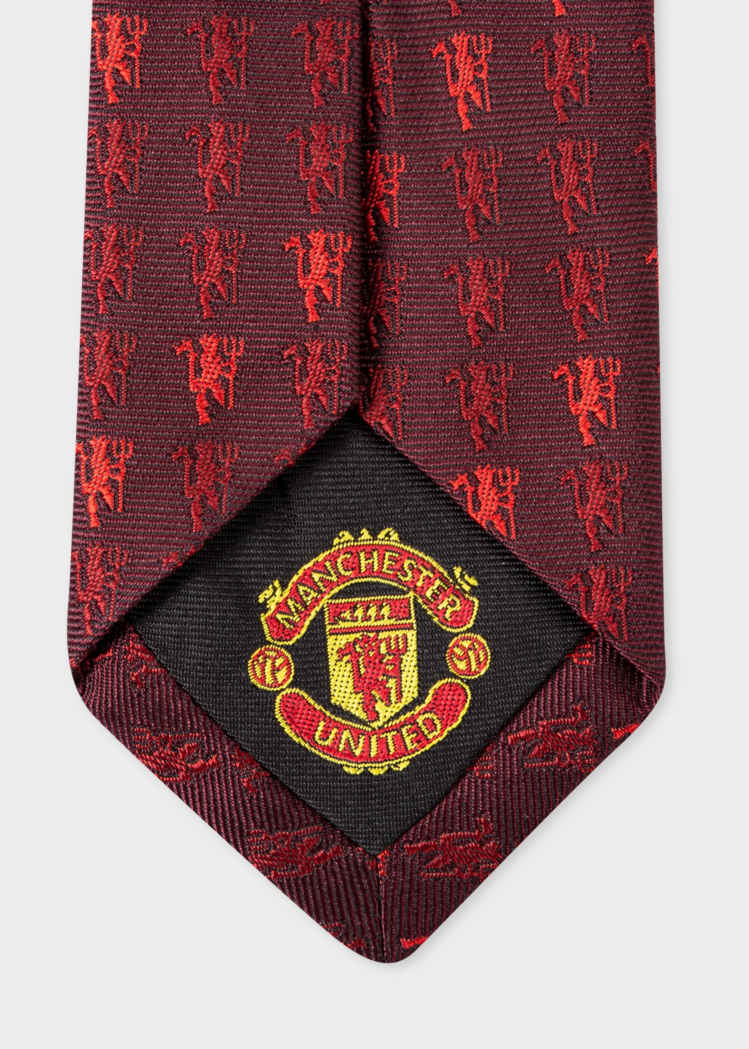 Paul Smith & Manchester United - 'Red Devil' Narrow Silk Tie - 3