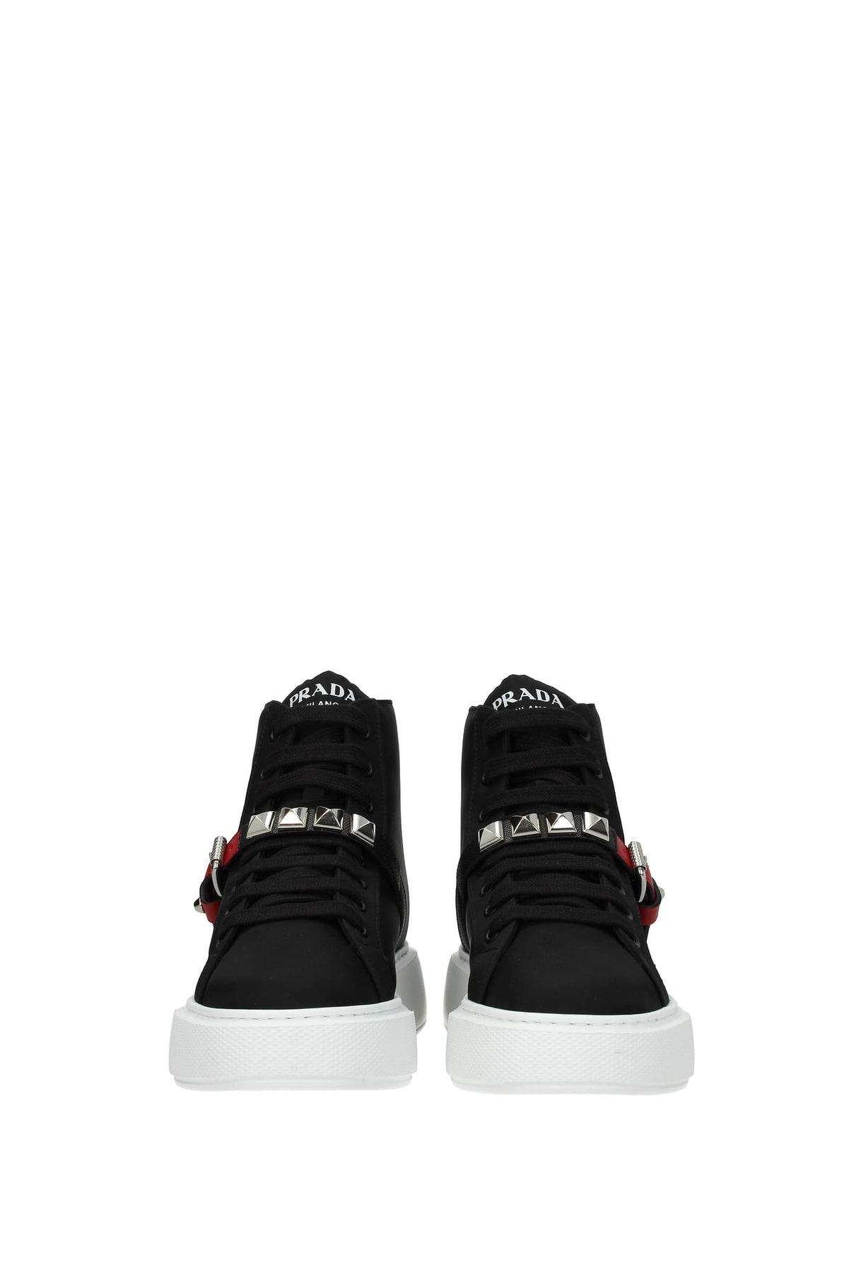 Sneakers Nylon Black Red - 3