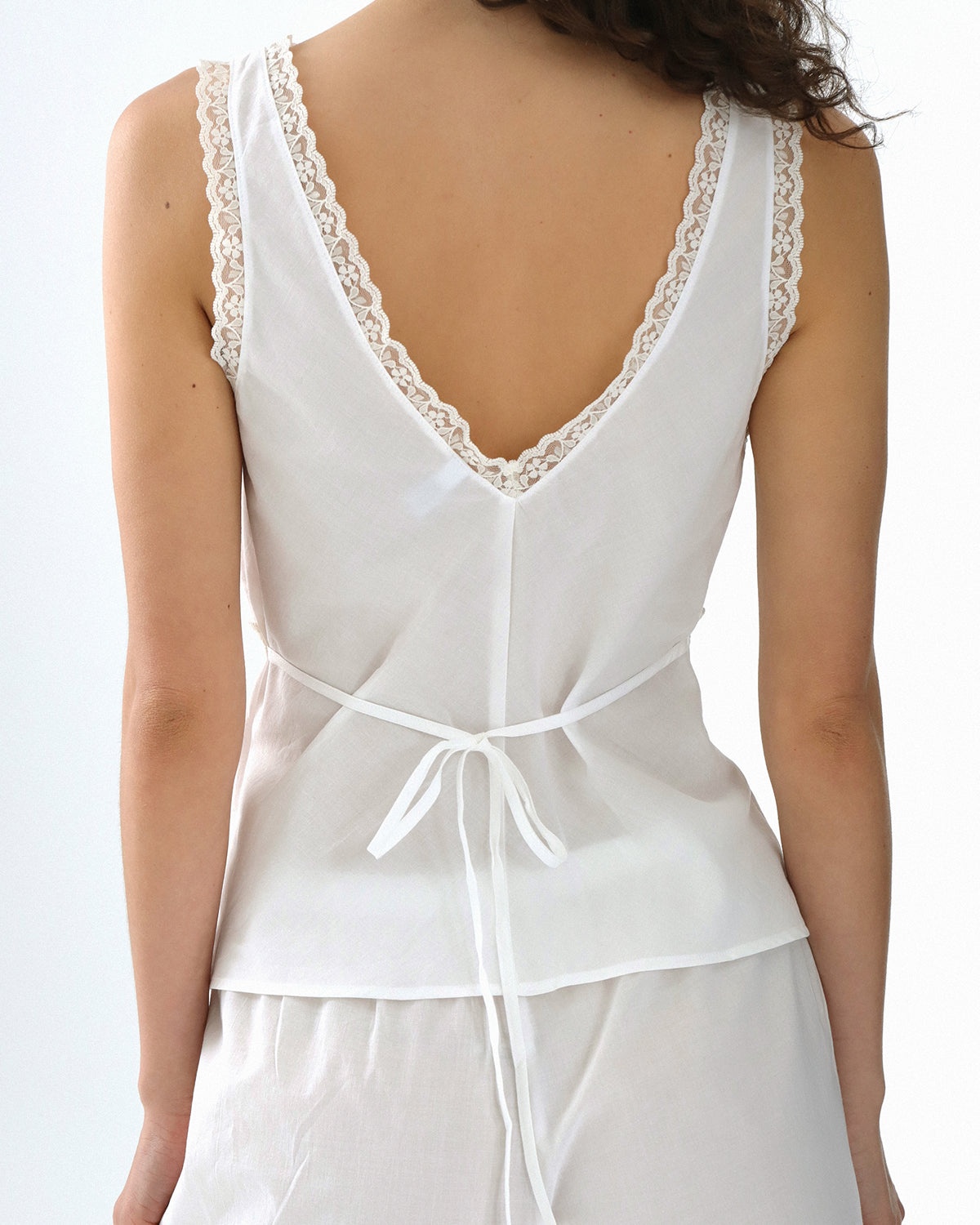 The Iris Tank: Cotton Voile White - 5