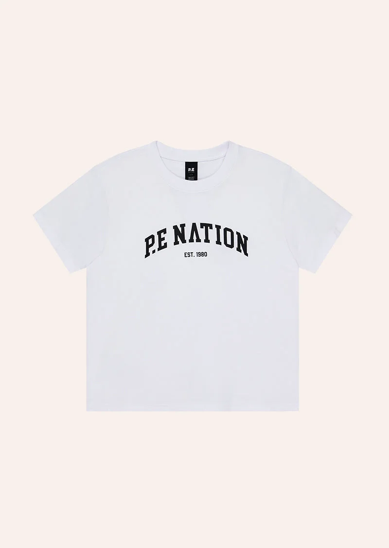 LEGACY RELAXED TEE IN WHITE & BLACK - 1