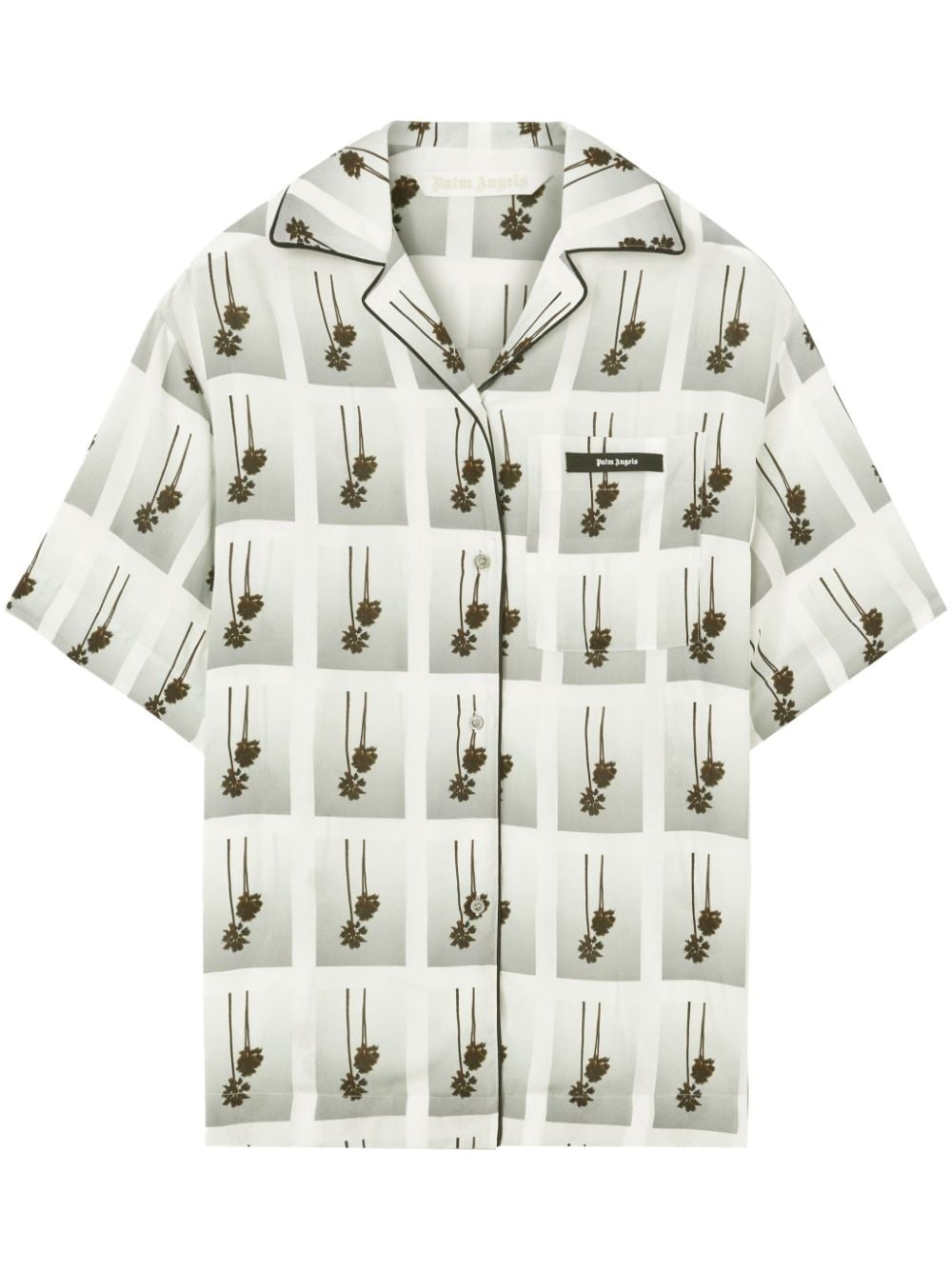 Mirage palm-tree print bowling shirt - 1