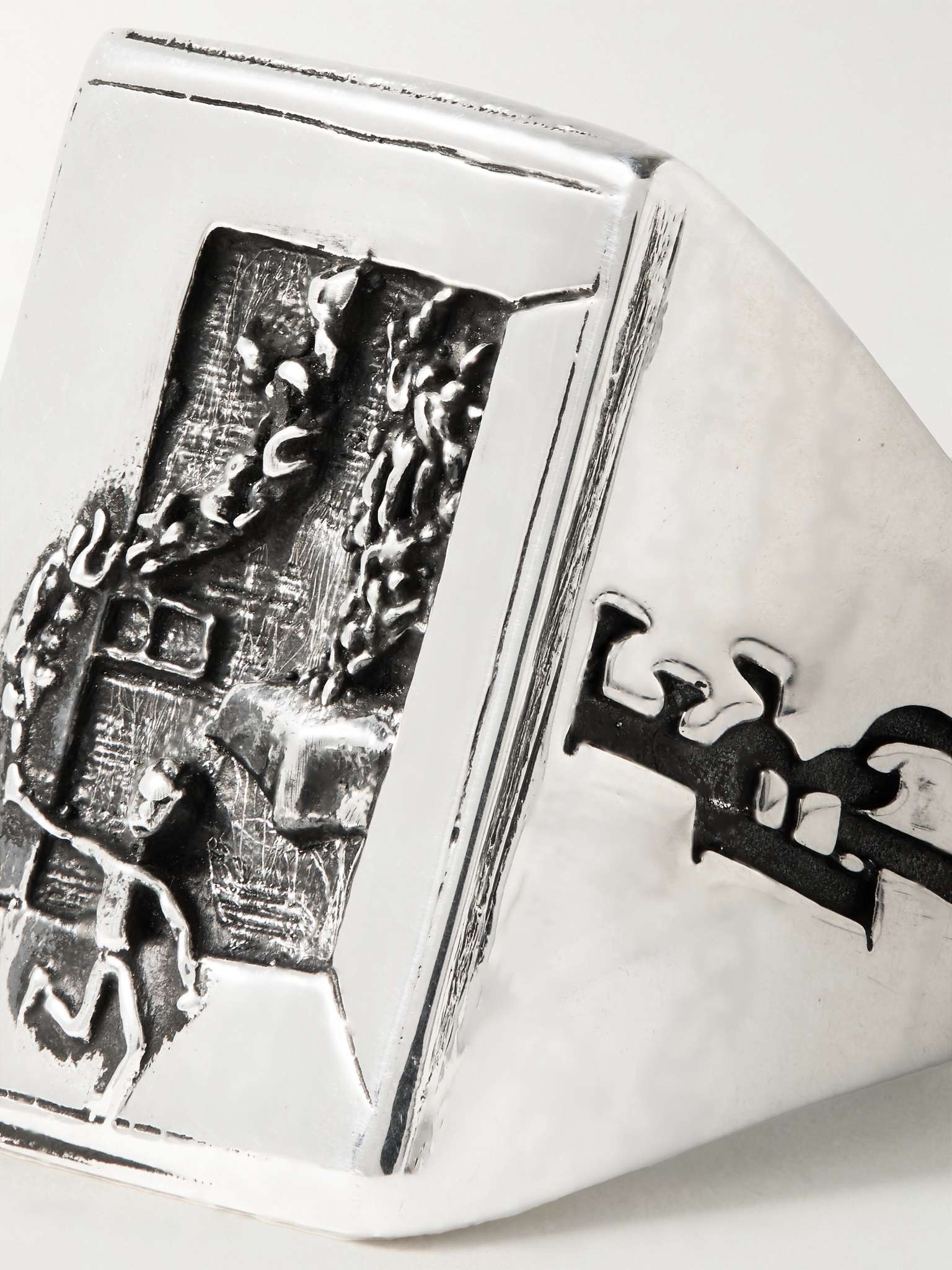 Minutemen Engraved Silver Ring - 4
