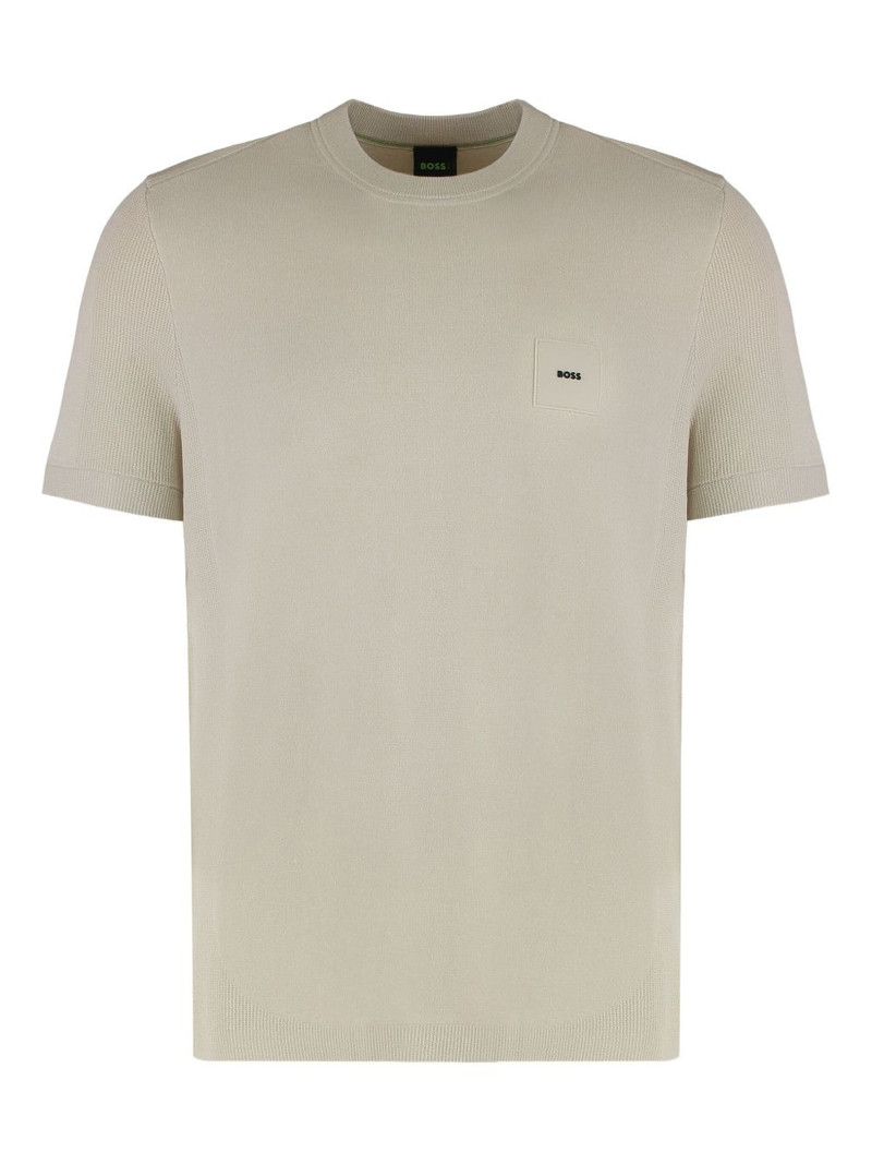 round-neck logo T-shirt 1