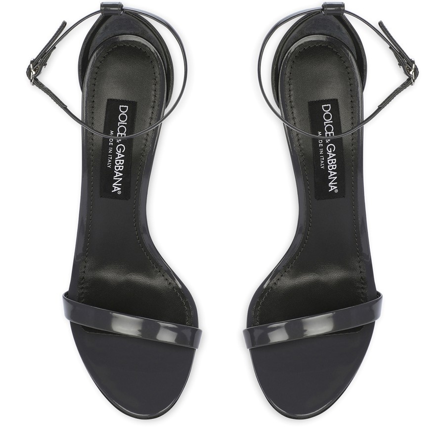 Polished calfskin sandals - 4