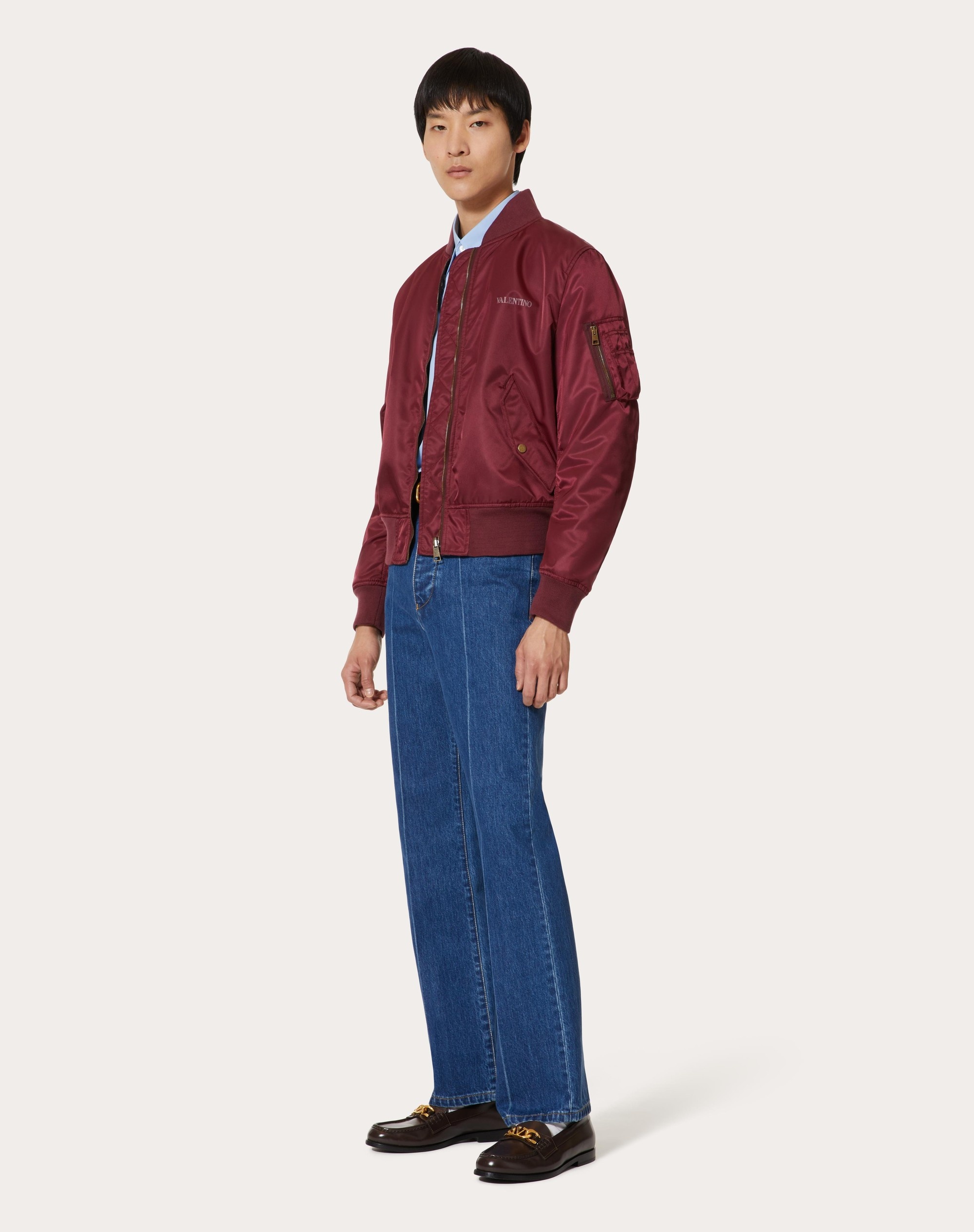 VALENTINO PRINT REVERSIBLE NYLON BOMBER JACKET - 2