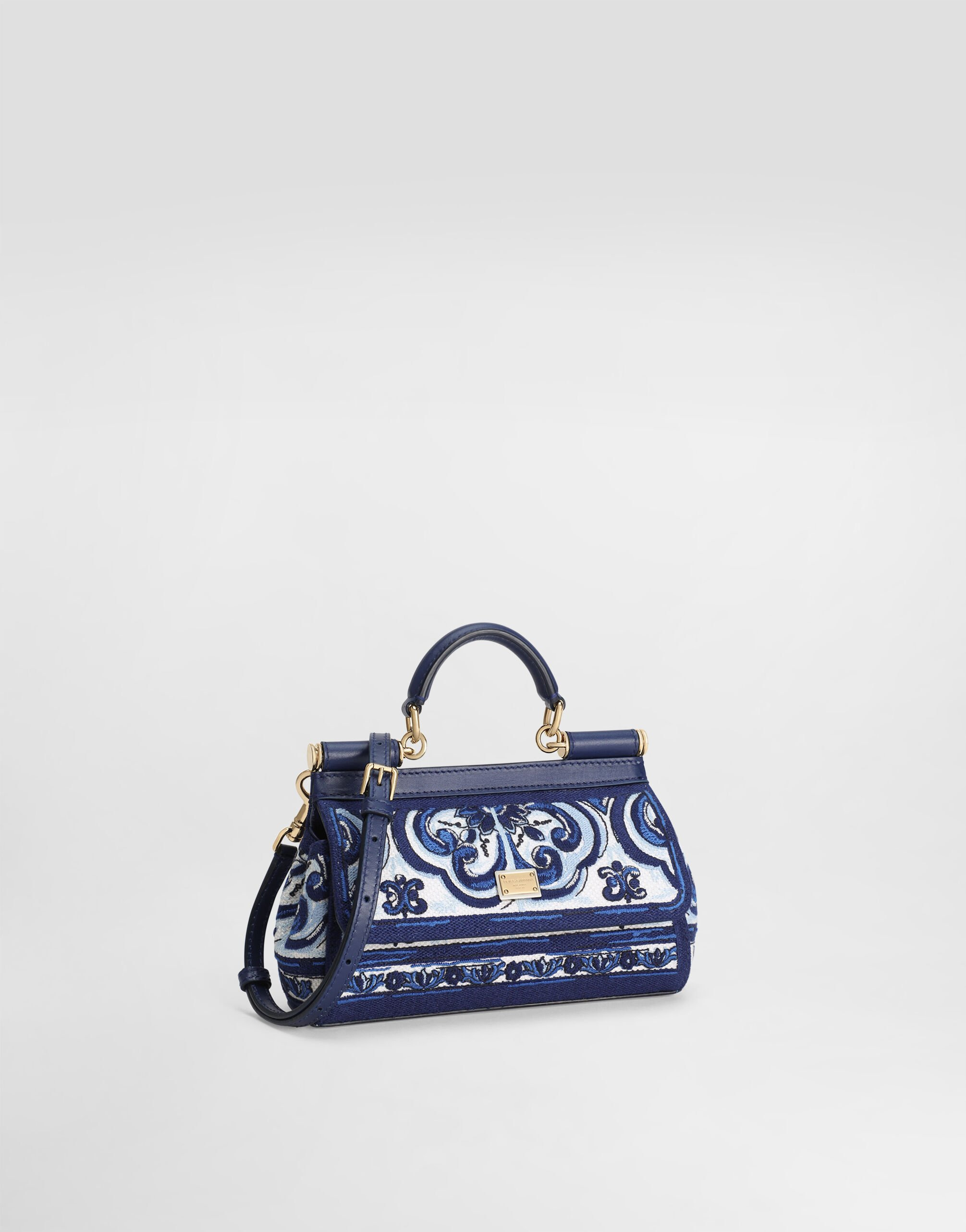 Small Sicily handbag with Majolica embroidery - 3
