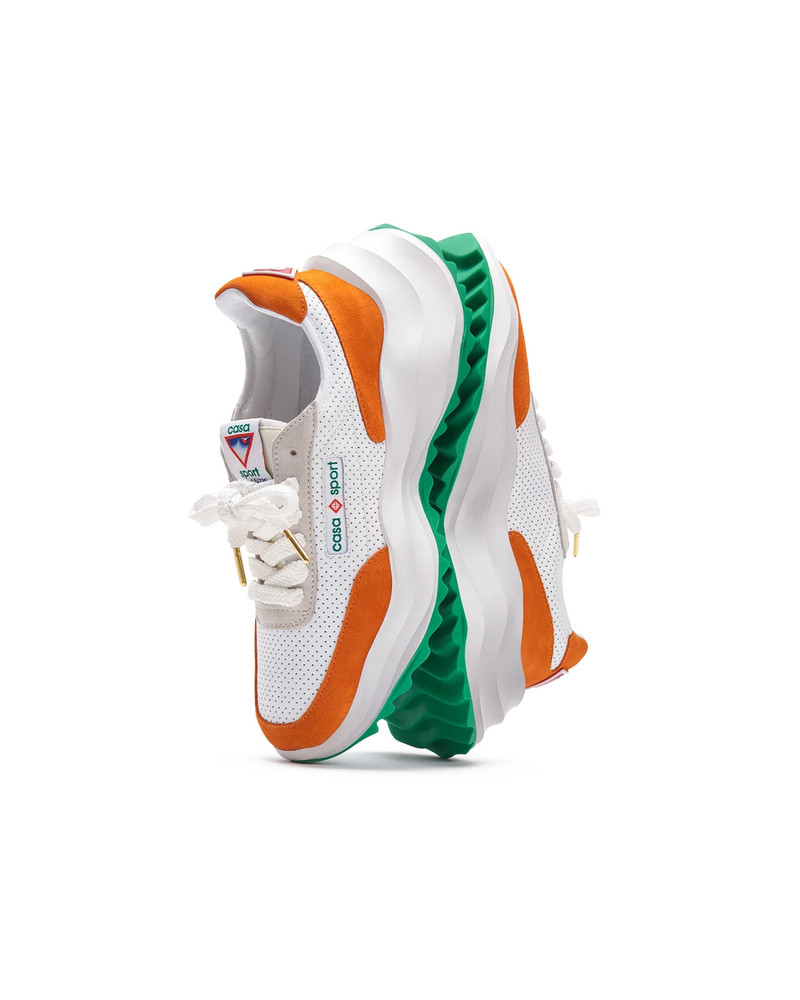 Womens Atlantis White & Clay Orange Sneaker 3