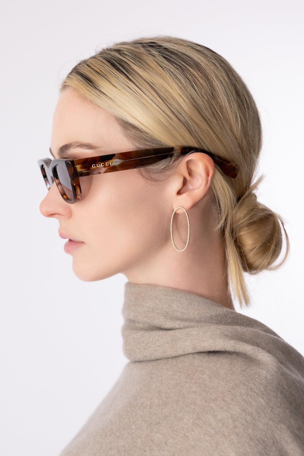 Transparent Rectangle Sunglasses - 4