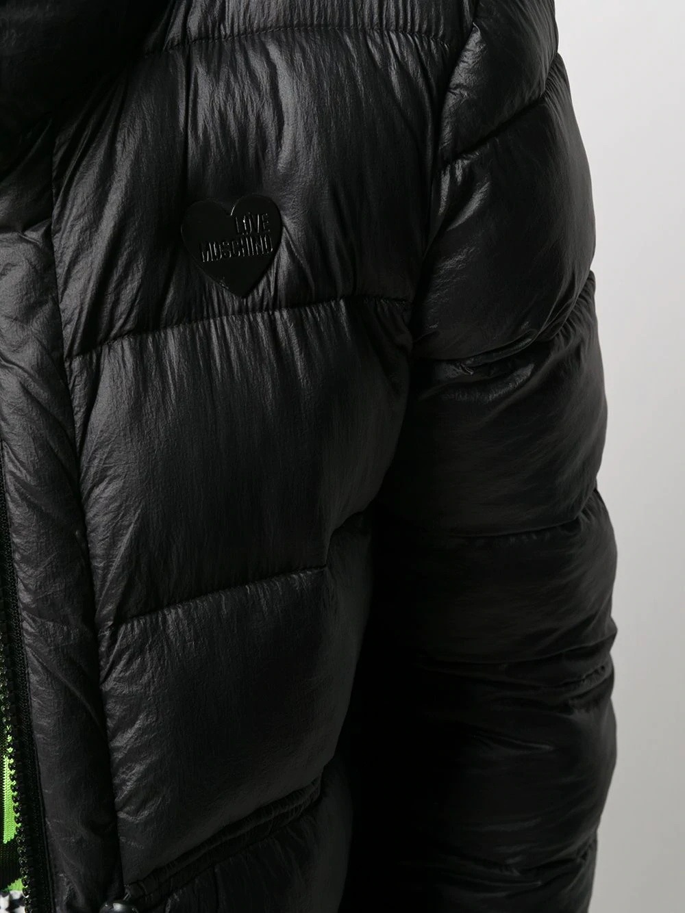 logo padded coat - 5