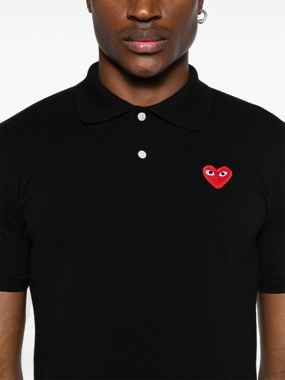heart-patch piqué polo shirt - 6