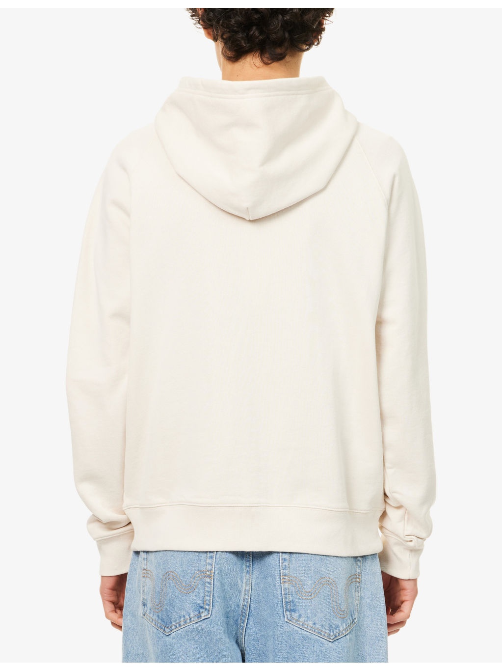Block Logo Raglan-Sleeves Cotton-Jersey Hoody - 4