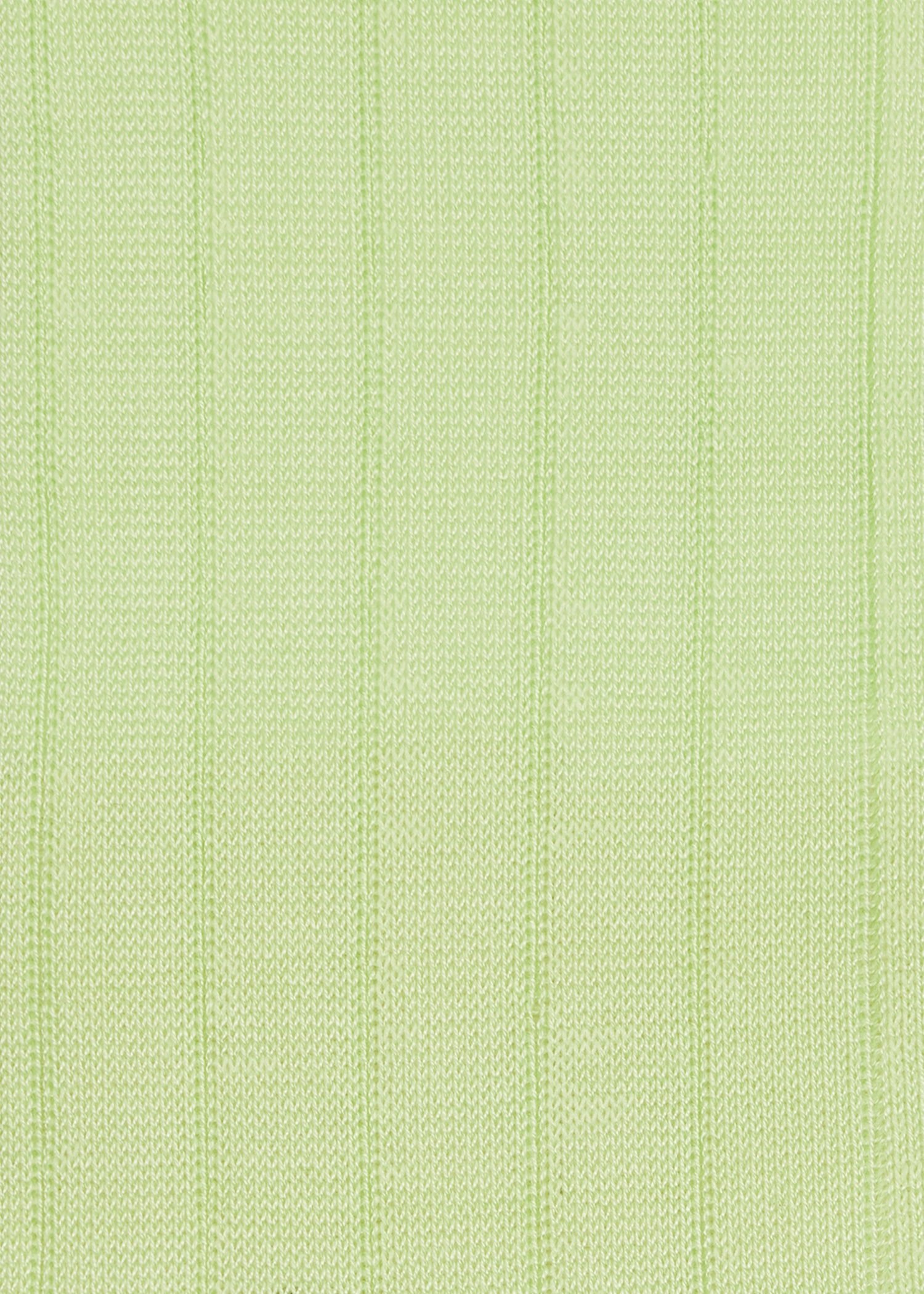 Light Green Ribbed Cotton Socks - 3
