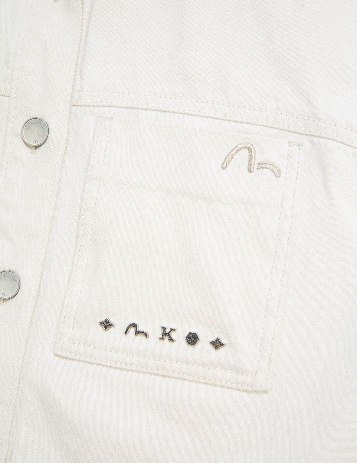 Logo Embroidery Denim Jacket - 10