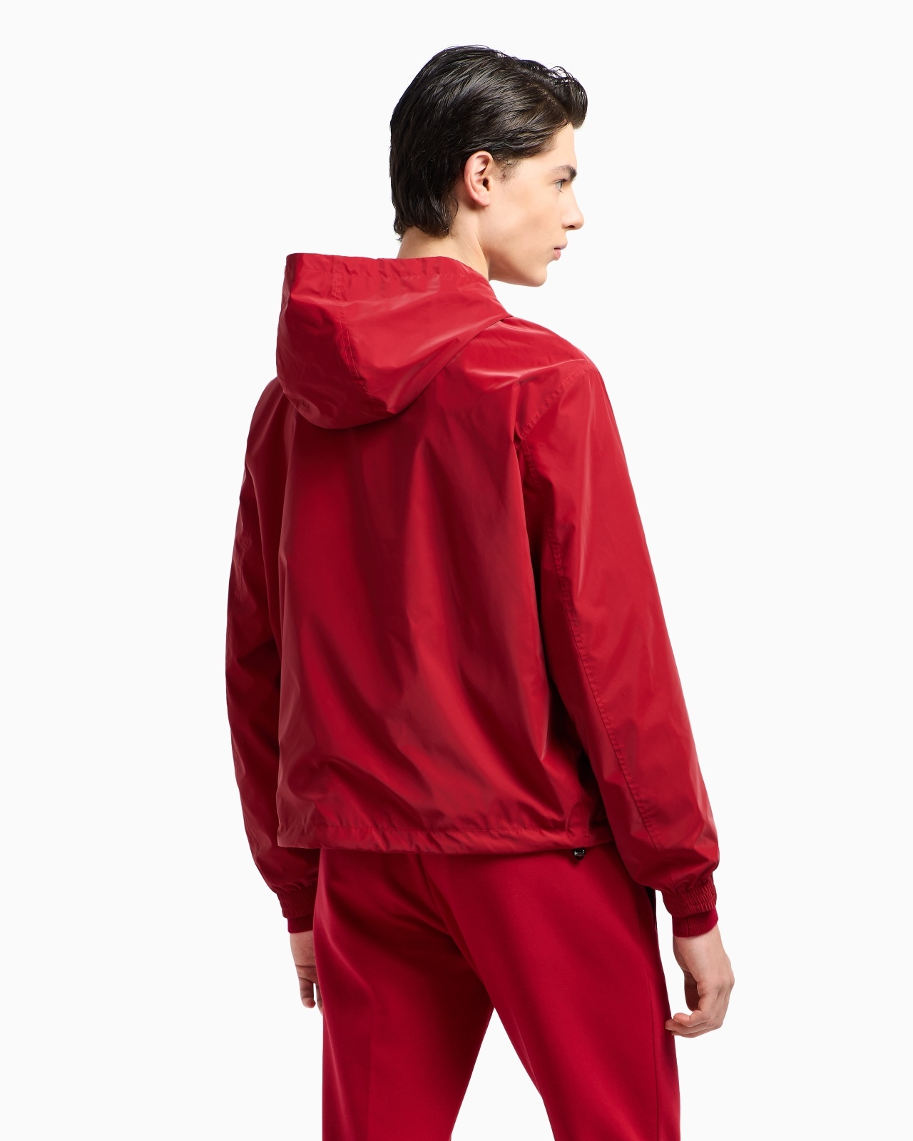 REVERSIBLE HOODED BLOUSON IN SHINY NYLON WITH LUNAR NEW YEAR EMBROIDERY - 3