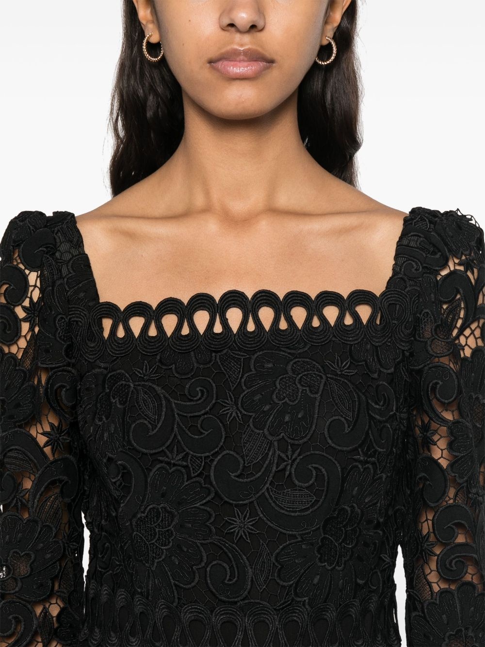 floral-motif mini dress - 5