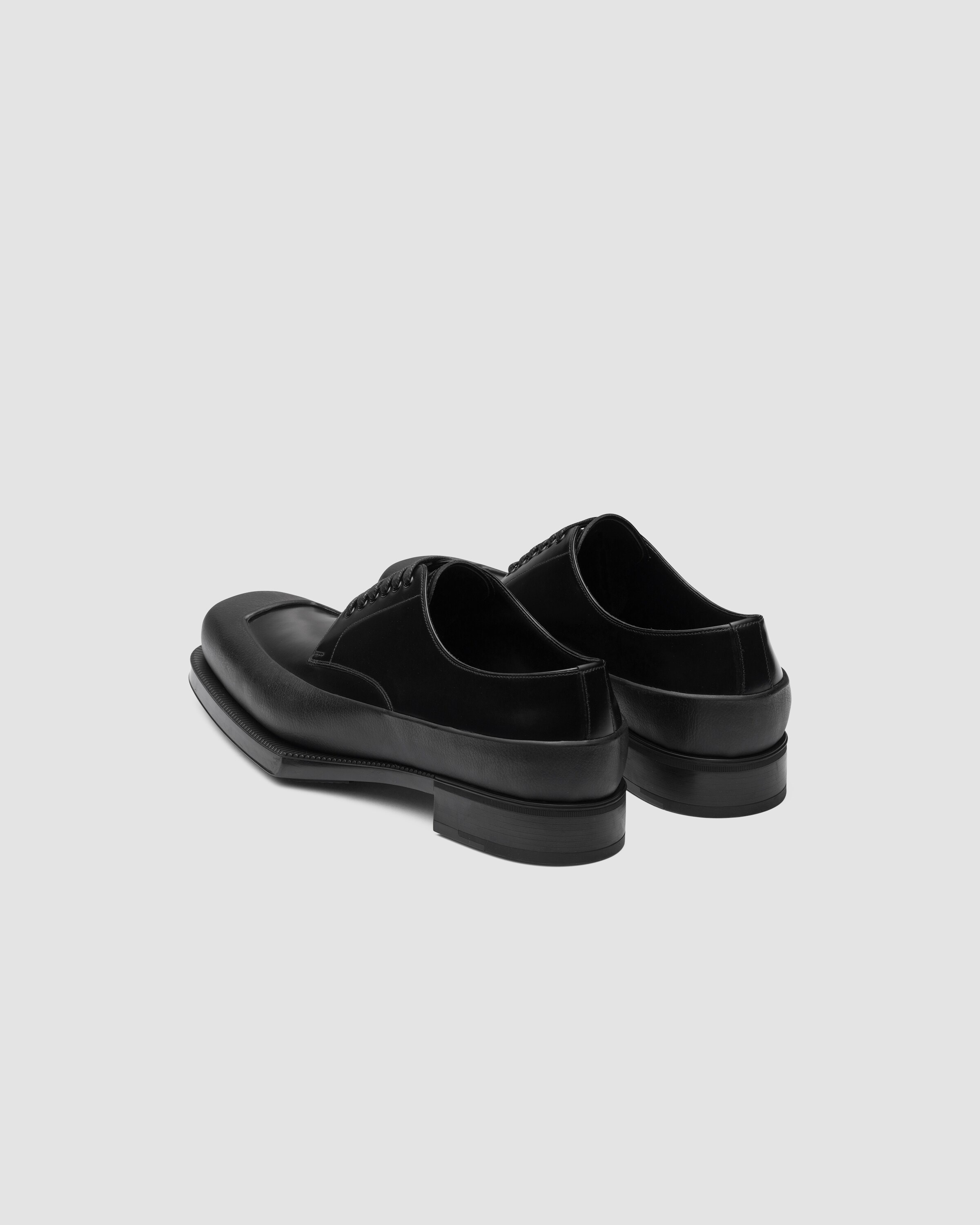 Brushed leather Derby shoes - 5