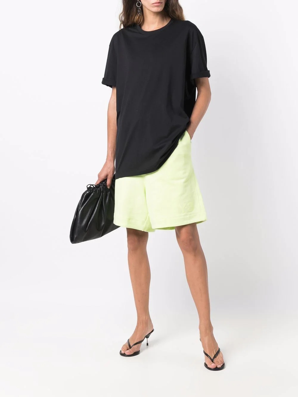 knee-length cotton shorts - 3