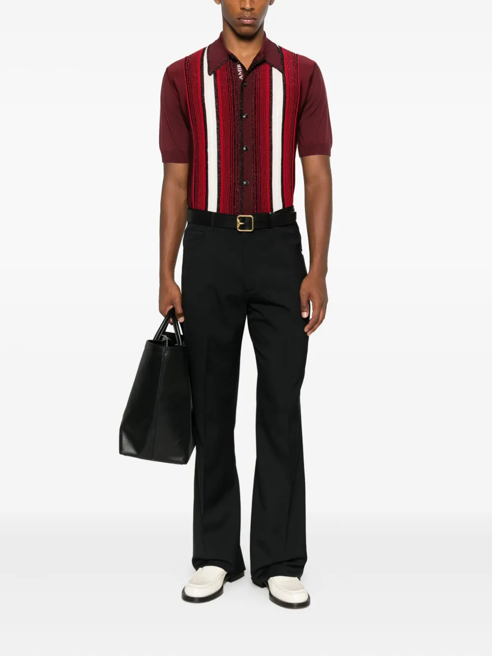 Embellished Striped Shirt - 2