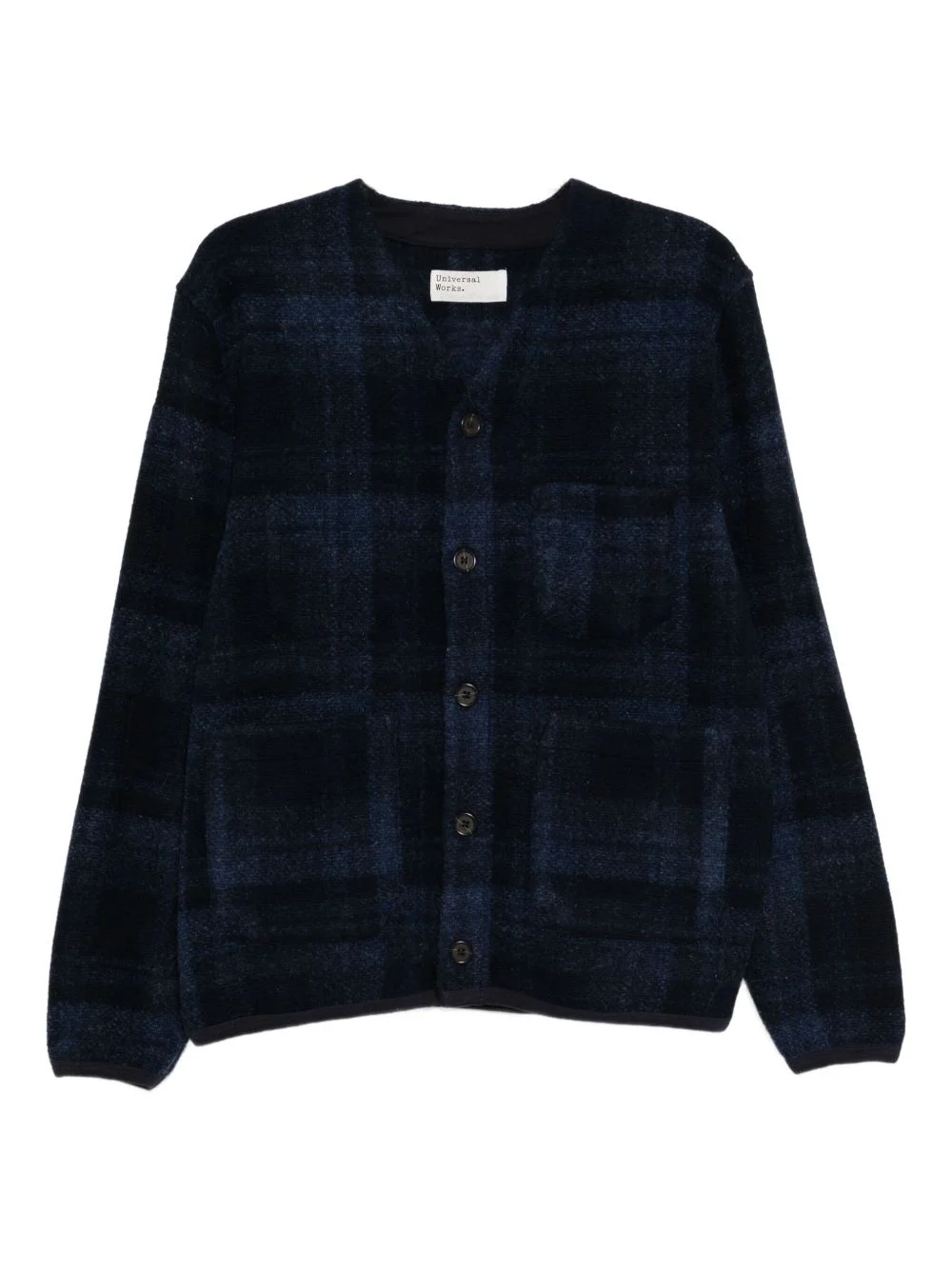 checked cardigan - 1