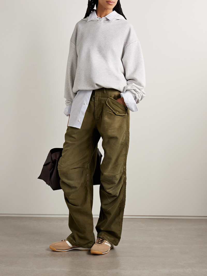 R13 Gathered Cotton-twill Straight-leg Pants outlook