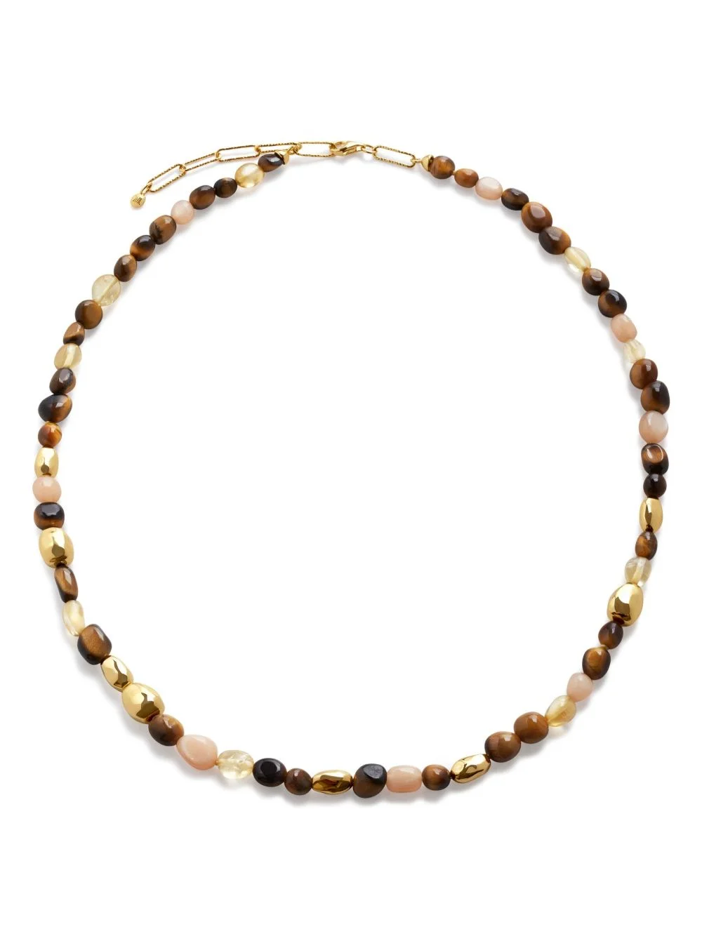 Rio beaded tiger eye necklace - 1