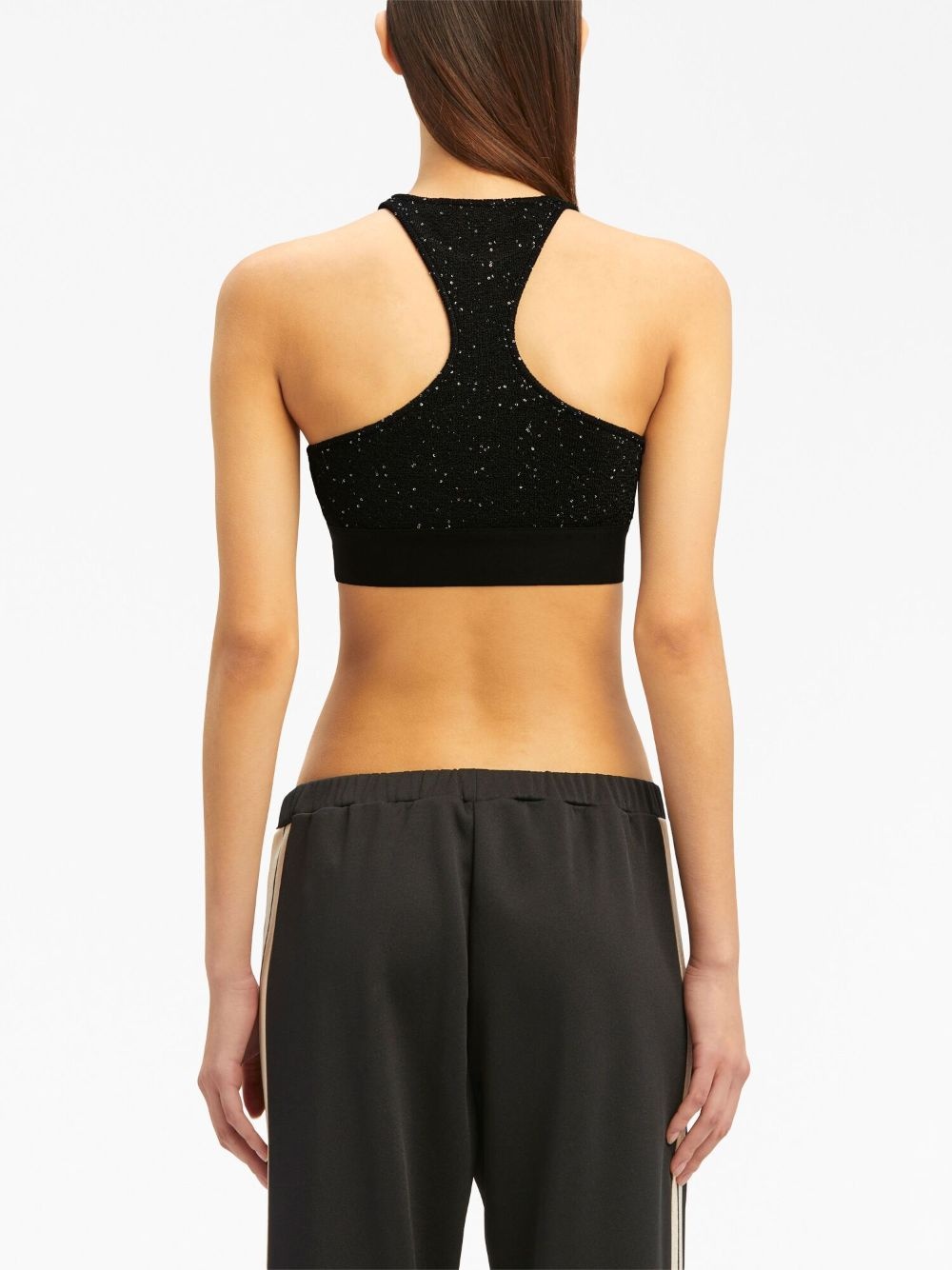 Soiree logo-print crop top - 5