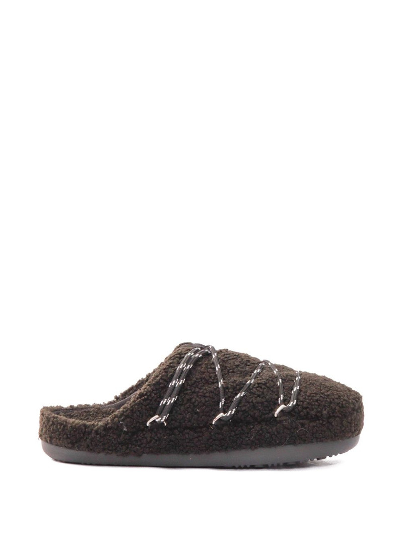 Teddy lace-up slippers 1