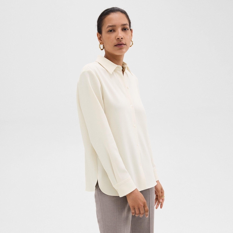 Straight Shirt in Admiral Crepe 3