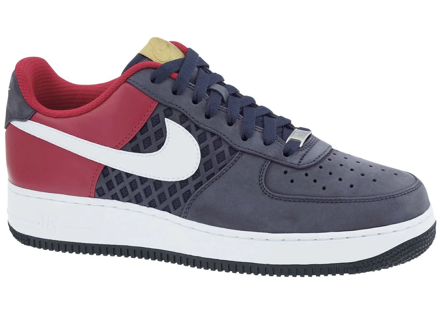 Nike Air Force 1 Low Premium Birds Nest Obsidian Red - 1