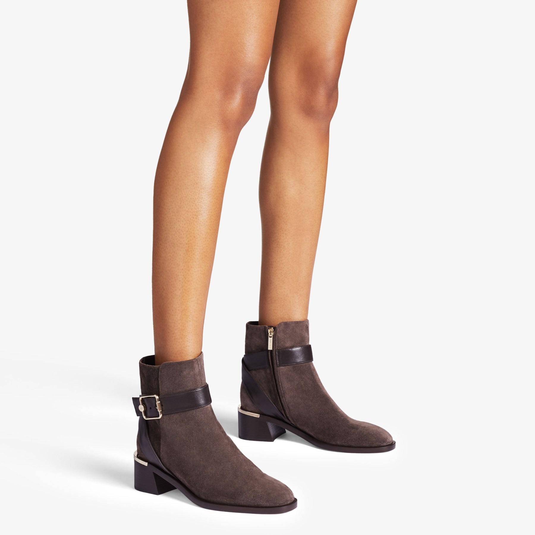 Clarice 45
Coffee Suede and Leather Ankle Boots - 2