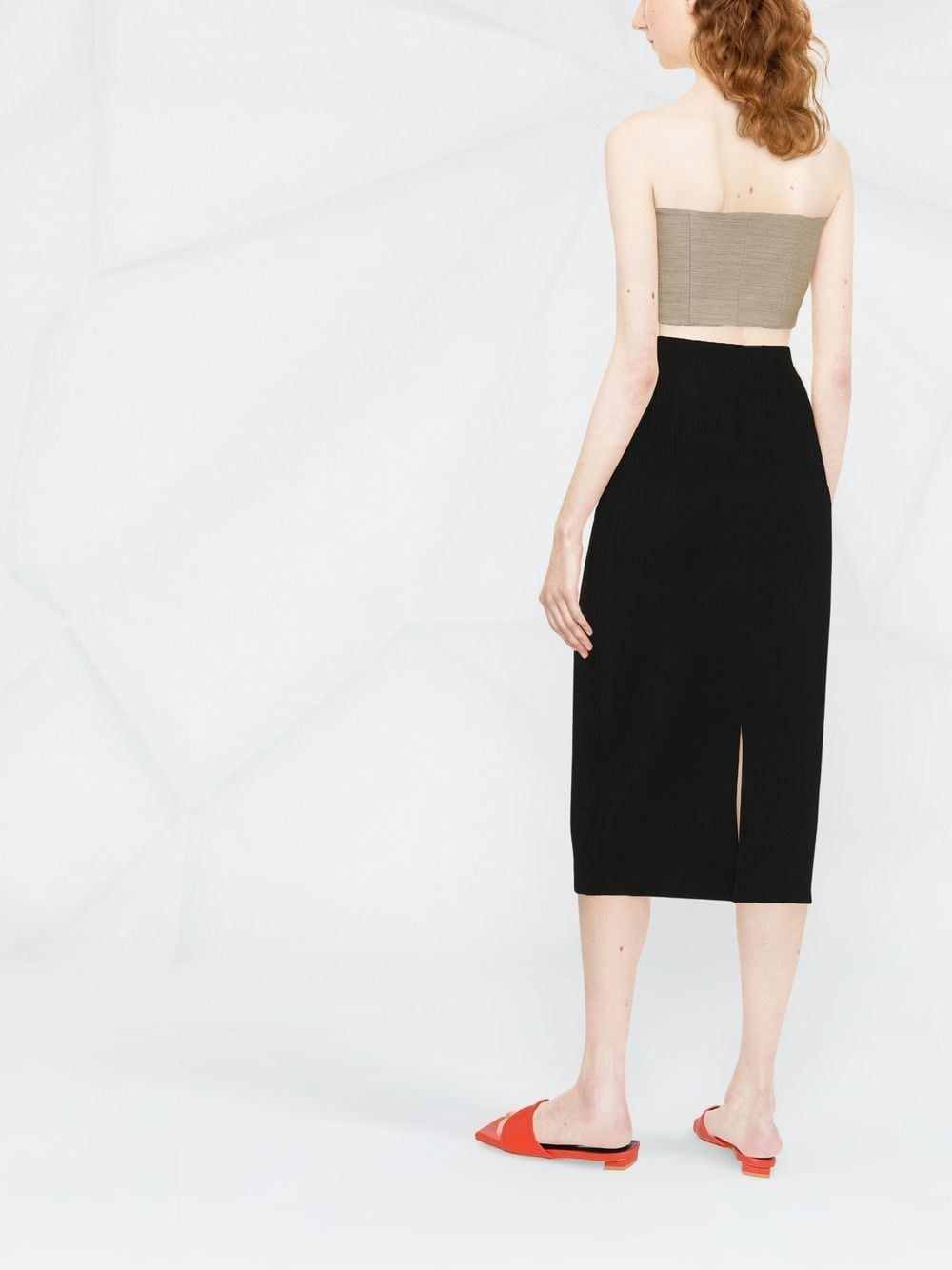 Fitted midi skirt - 2