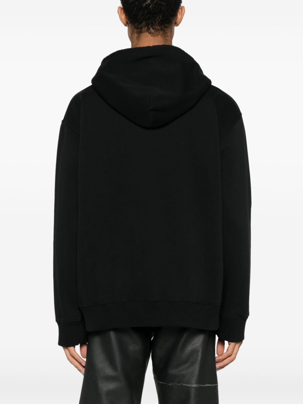 Numbers logo-print hoodie - 4