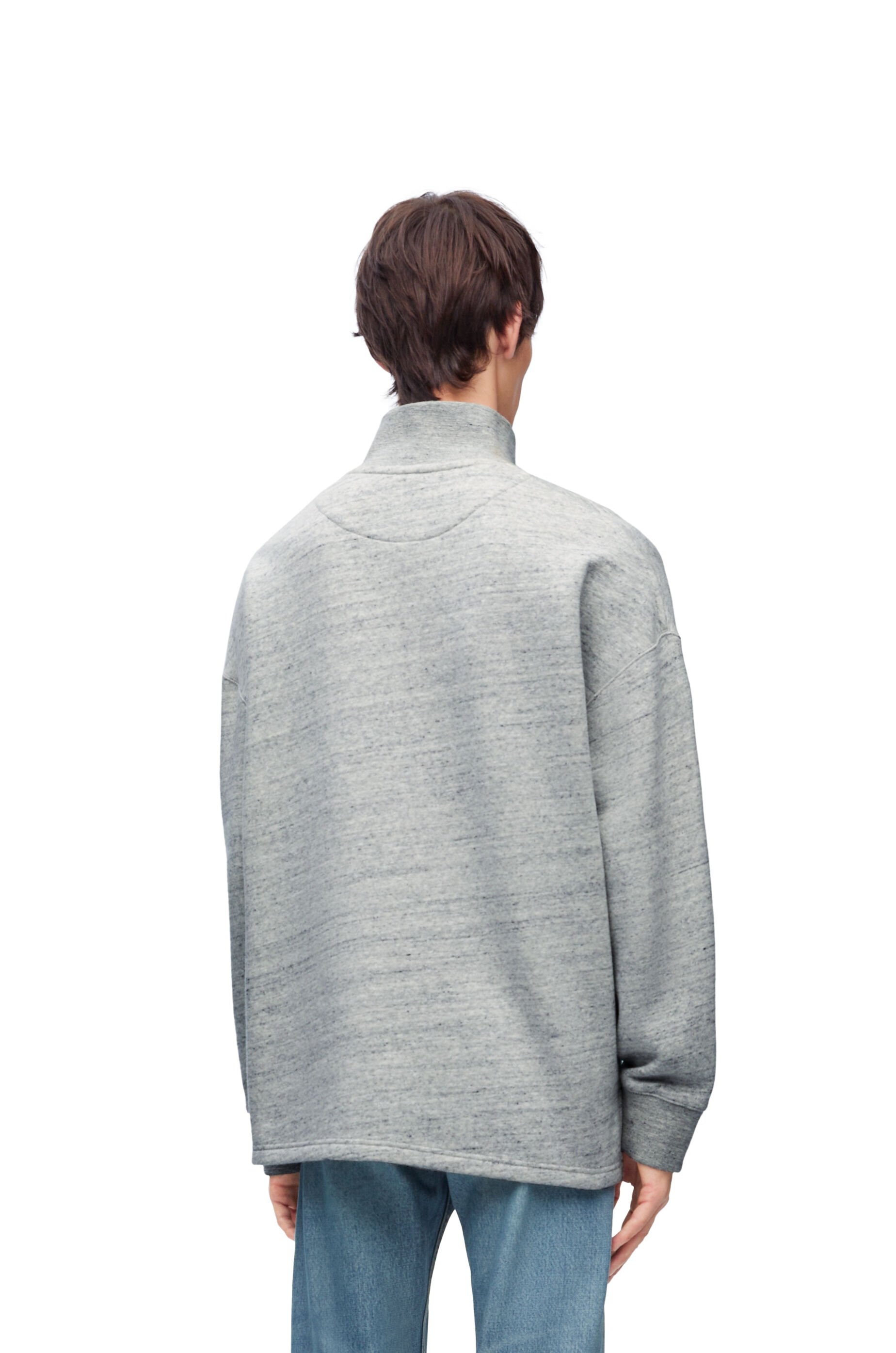 High neck sweatshirt in cotton - 4